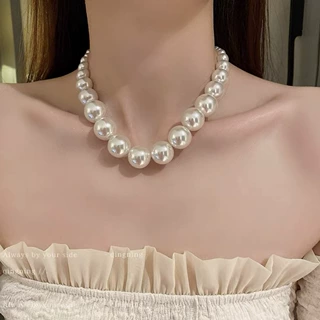 仿珍珠锁骨链 女士简约气质百搭串珠项链