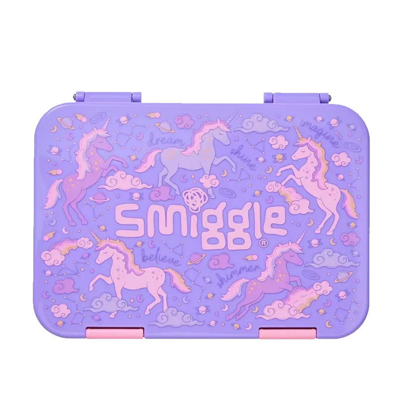 Fiambrera australiana smiggle fiambrera para estudiantes y niños fiambrera de material tritan caja de frutas de picnic al aire libre