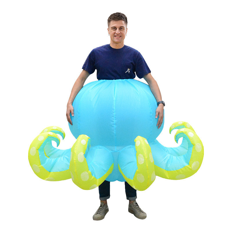 Amazon explosión impresa inflatable T-Rex disfraz Halloween multicolor T-Rex disfraz de fiesta disfraz de muñeca