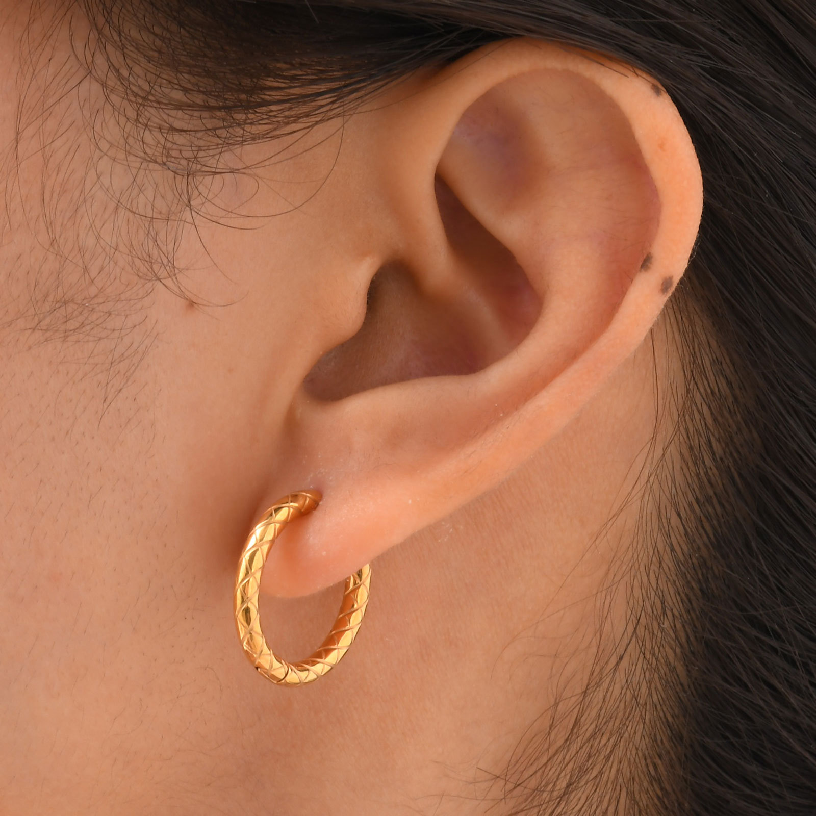 Women's Gender 1 Pair Lady Color Block Mixed Metal 201 Stainless Steel Earrings