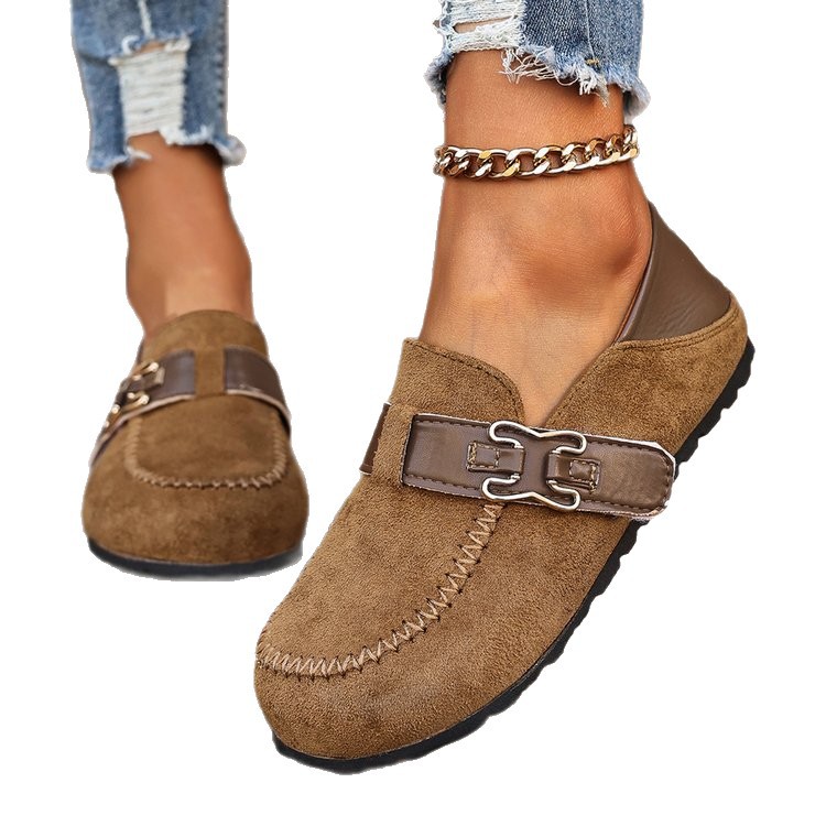 Dames instappers in grote maten, volledig bedekkende stijl, comfortabele schoenen voor de herfst_voghion.com