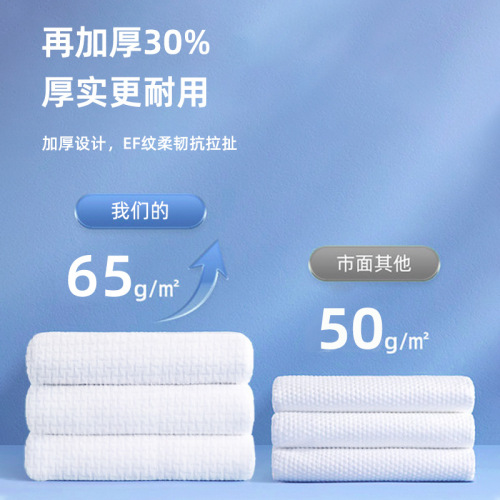Foreign trade disposable bath towels Thickened hotel towels Disposable portable bath towels 100% cotton individually packaged for travel