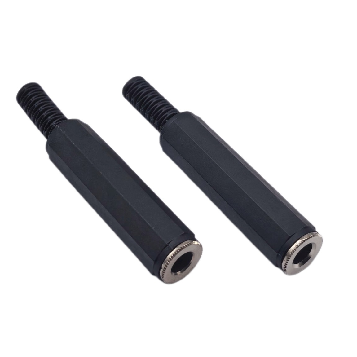 6.5mm agujero de conexión hembra de tres núcleos 6.35 conector de cable de extensión de casca de plástico hembra conector de soldadura de audio y video