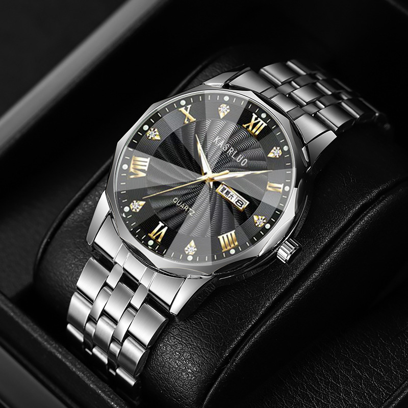 Men's Watch 2026 New Model Swiss Men's Fully Automatic Waterproof Luminous Calendar Business Quartz Watch Men's Watch Light Luxury