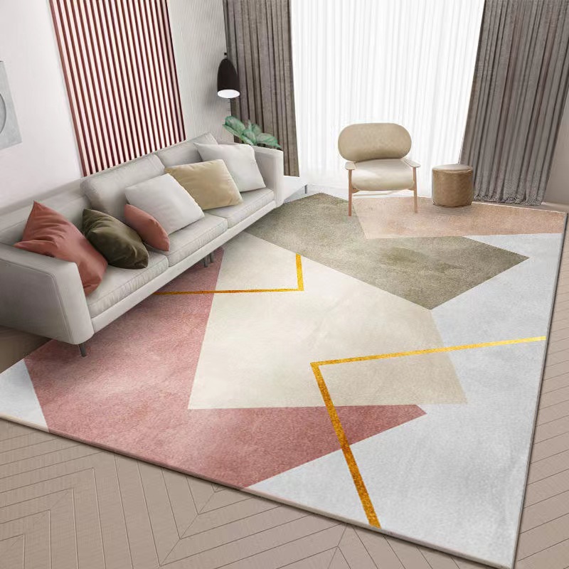 Italiano minimalista cristal terciopelo ins estilo sala de estar alfombra absorbente dormitorio cama manta sala de estar baño piso mat