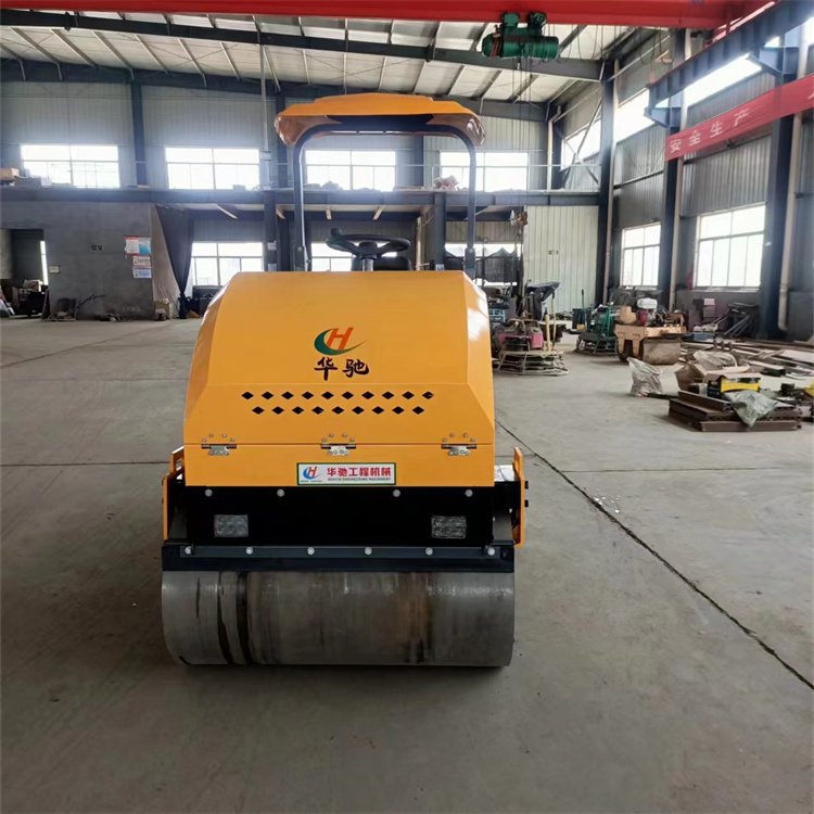 compactor de carretera pequeño 3 toneladas de vibración tipo empuje manual de acero doble compactor de mano asfalto 1 tonelada de ingeniería compactor