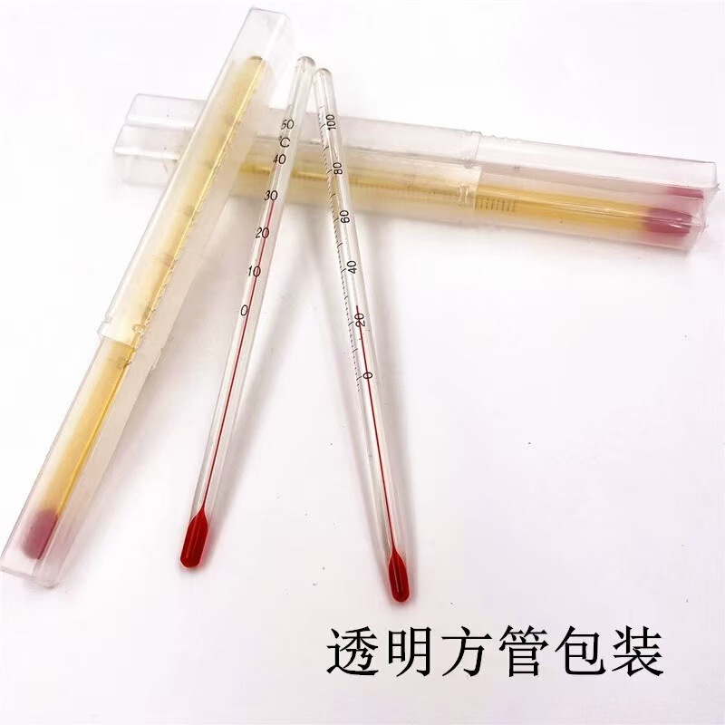 Glass Thermometer Red Water Alcohol Kerosene Laboratory Glass Rod Water Thermometer 15cm0-50-100 Degree Thermometer Glass Thermometer Red Water Alcohol Kerosene Laboratory Glass Rod Water Thermometer 15cm0-50-100 Degree Thermometer