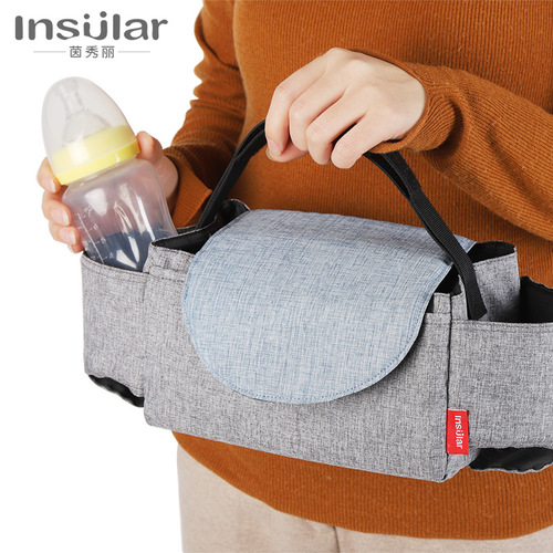 多功能婴儿车挂包婴儿用品收纳袋奶瓶水杯袋婴儿推车挂包挂袋跨境