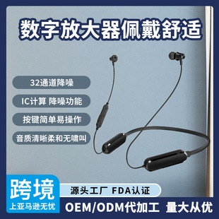 Hanging neck auxiliary listening device hanging neck charging digital noise reduction long endurance Bluetooth auxiliary listening device foreign trade in stock wholesale
