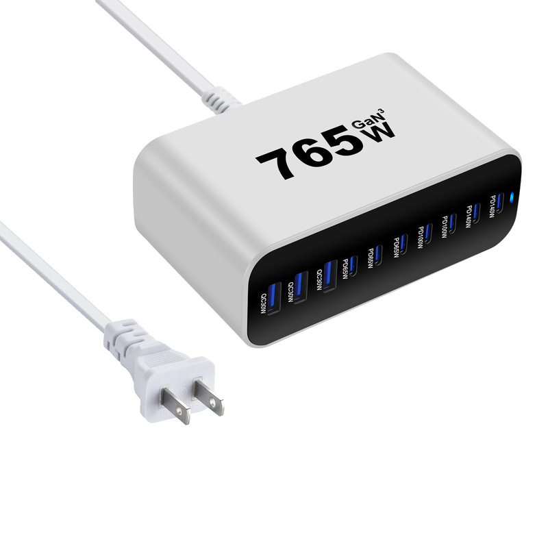 新款800W氮化镓桌面充 跨境专供800W多口PD充电器 800W澳规适配器|undefined