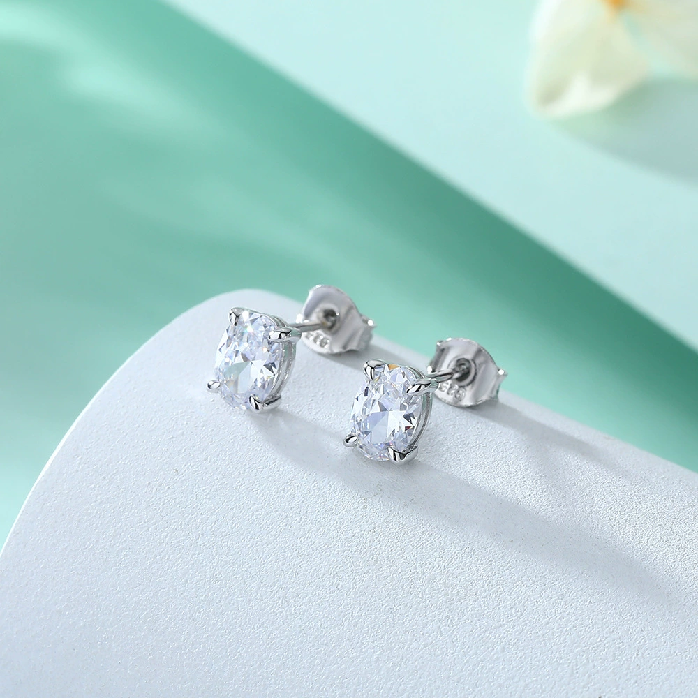 Jewelry, zirconium, pendant, necklace, small earrings, ring, European style, 925 sample silver, silver 925 sample