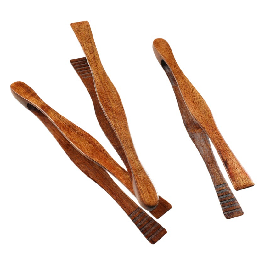 Clip de comida Nanmu Restaurante buffet clip de barbacoa cocina hogar portátil fabricante de clip de comida para hornear logotipo al por mayor