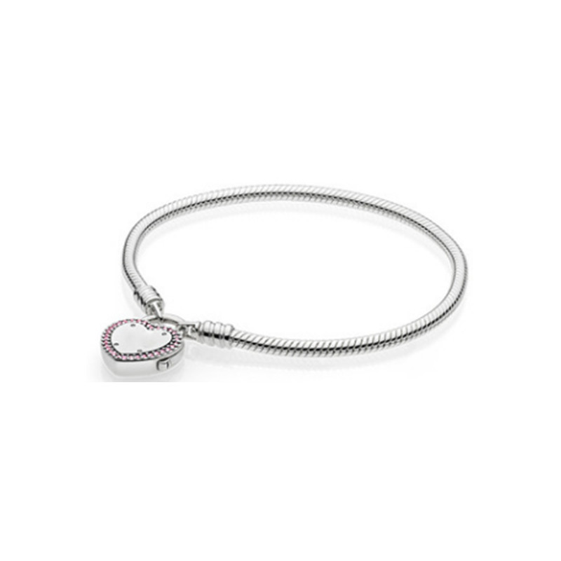 Bracciale a catena serpente placcato argento chiusura tonda_voghion.com