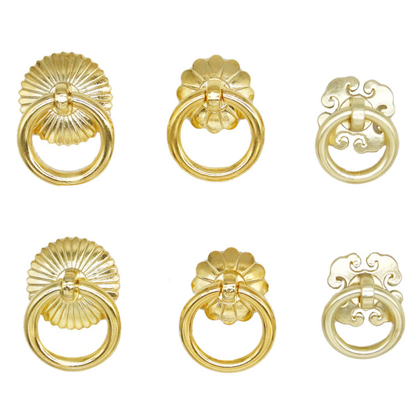 Antique golden retro ring