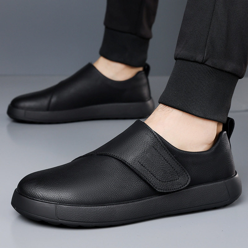 Giày sneaker nam cổ thấp đế bằng, mũi tròn, dây buộc, phong cách thư giãn — Z1210 màu đen, z1210 màu vàng