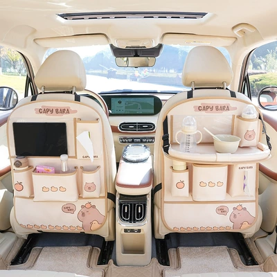 Back Storage Hanging Bag Car: Chair back anti-kick pad - kiss-dolphin-x-style-z-style-folding-anti-kick-free-waterproof-bucket