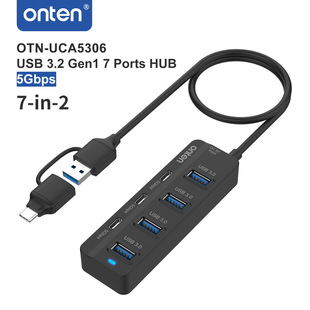 �W�v/ONTEN 7 �� 4A3C USB��չ�]���^��ڼ��־����๦�ܔUչ���m