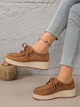 O 71361 Thick Sole Lace Up Shoes ���ϵ��ŮЬ ŷ���羳