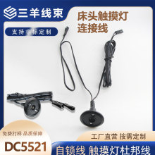 电源线母头转线分接线智能床头柜触摸开关分叉线DC5521杜邦公头线