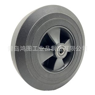 10 inch rubber powder wheel 10x 2.5 rubber solid tire air compressor generator mixer equipment caster solid tire