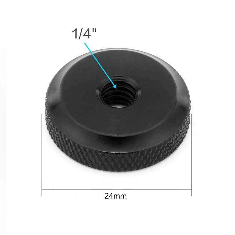 Менталлический лист заменяет винты в прямом эфире кронштейн мобильного телефона фитинги сплошной алюминиевый сплав прокладка универсальный 1/4 винт