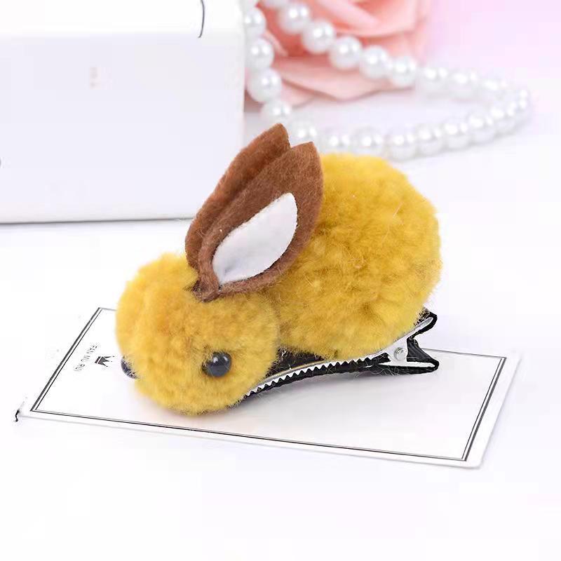 Yellow rabbit, hairgrip