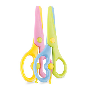 M＆G/Chenguang Ass91340 Kidsren's Elastic Scissors All-Plastic Kidsren's Handmade Paper Scissors