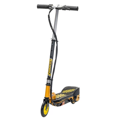 Best-selling cross-border foreign trade product: foldable small electric scooter, mini children's electric scooter (Qatlanan elektrik skuterlər) - black-and-yellow
