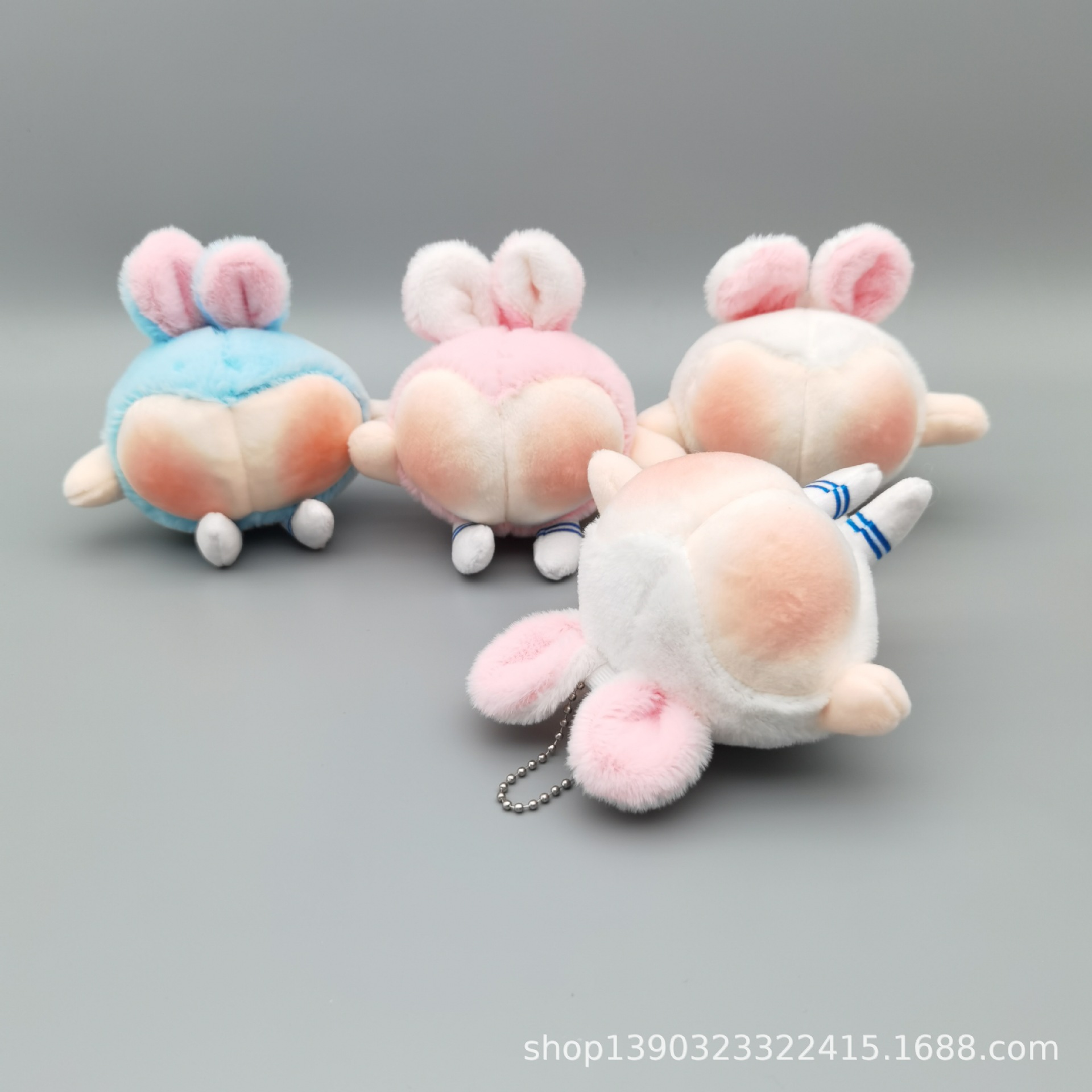 Colgante de peluche de conejo con forma de naranja, lindo y peculiar, transfronterizo, pequeño, para bolso, regalo de máquina de garras.