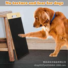 跨境热销木质狗抓板狗狗指甲刮板猫狗指甲锉耐磨狗爪修理板