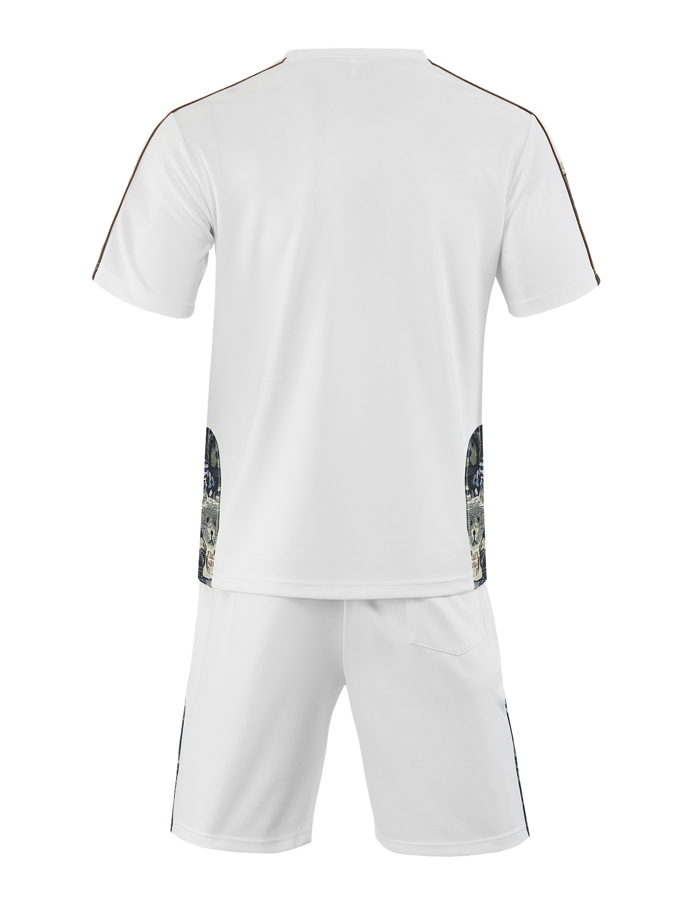 Men's Clothing Men's Trendy Sports Casual Hip Hop Round Neck Short Sleeve Bear Print Loose Fit Breathable Suit High Street Style_viptrois.com