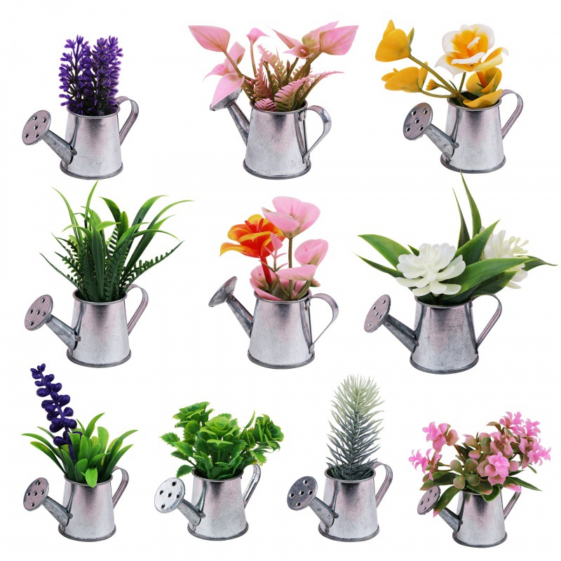 跨境 多肉鐵壺磁鐵冰箱貼 花冰箱貼 家居裝飾