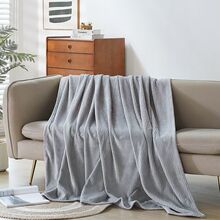 双面绒毛毯宿舍单人法兰绒办公室午休盖薄学生盖腿毯大跨境厂批发