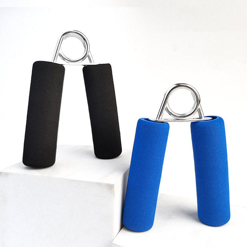 A型握力器2色泡綿ハンドル家庭用フィットネス指トレーニングスプリング鋼スポンジ握力器卸売り|undefined