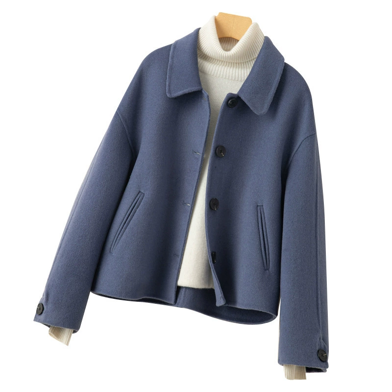 Демисезонная двусторонняя шерстяная短? Short wool coat длин? It's 