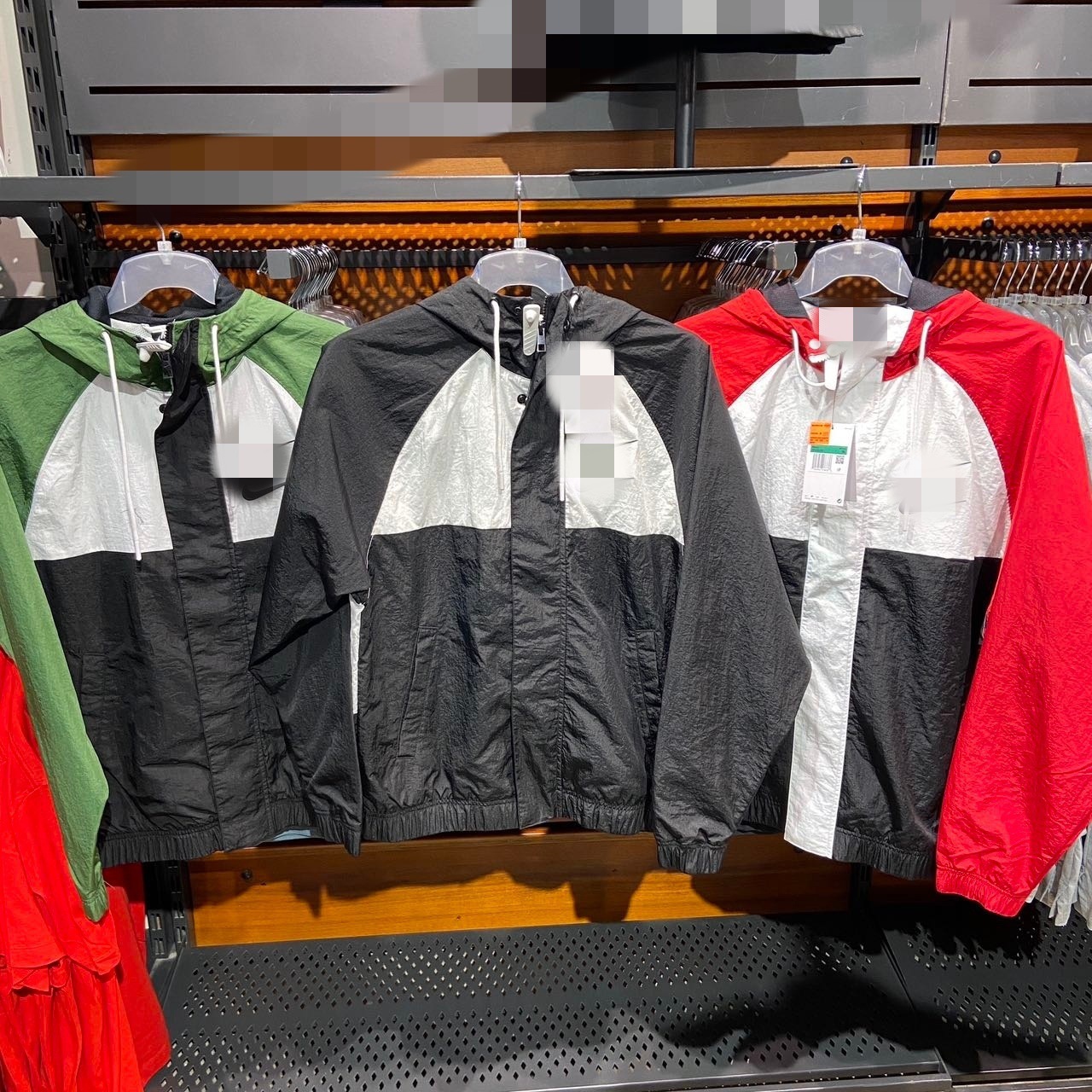 Cross-Border Spring and Autumn Hooded Jacket, Sports Casual Breathable Coat, Loose Color-Blocking Outdoor Hiking Jacket Top 9647