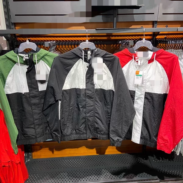 Cross-Border Spring and Autumn Hooded Jacket, Sports Casual Breathable Coat, Loose Color-Blocking Outdoor Hiking Jacket Top 9647