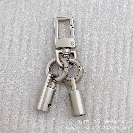 High-grade mobile phone lanyard square door buckle hook 7mm hanging clock flat wire spring ring 8-shaped buckle suit zinc alloy accessories