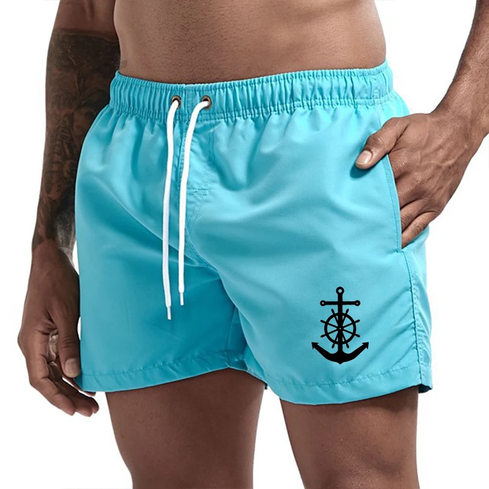 2025 New Men's Fashion Beach Shorts Multi-Color Waterproof Swimming Trunks Sports Three-Quarter Pants for Men and Women