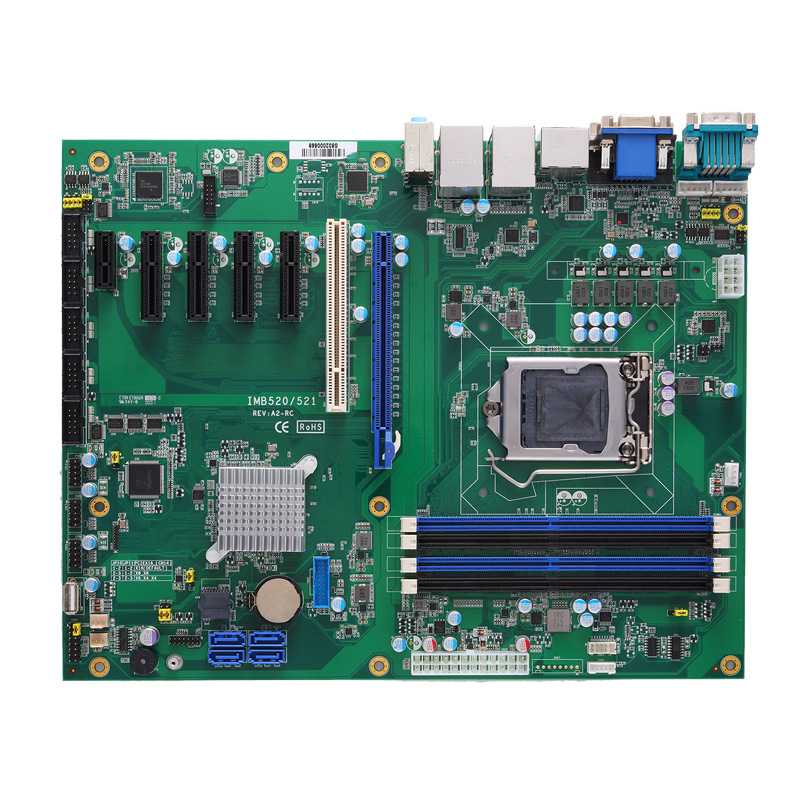 AXIOMTEK艾讯科技IMB520R主板ATX8/9代ATX6个PCIE内存双网卡