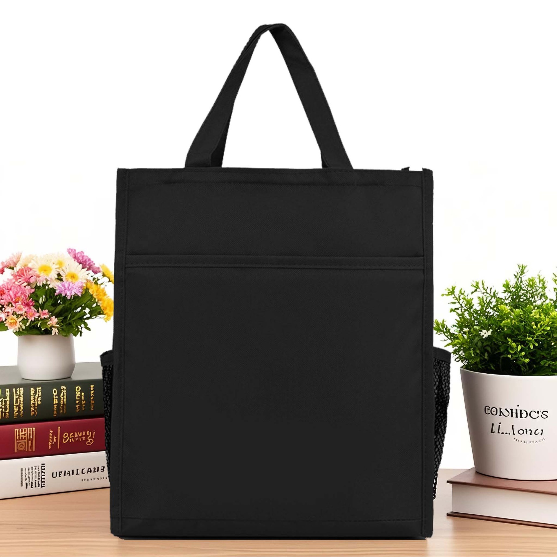 Bolsa de archivos portátil con cremallera bolsa de información A4 bolsa de libro de aprendizaje clase de entrenamiento tutorial bolsa maletín impresión logo