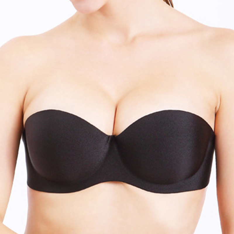 Transfronterizo punto de silicona sujetador pequeño pecho reunido no vacío taza ventilada vestido de novia diosa sin correa de hombro sujetador invisible