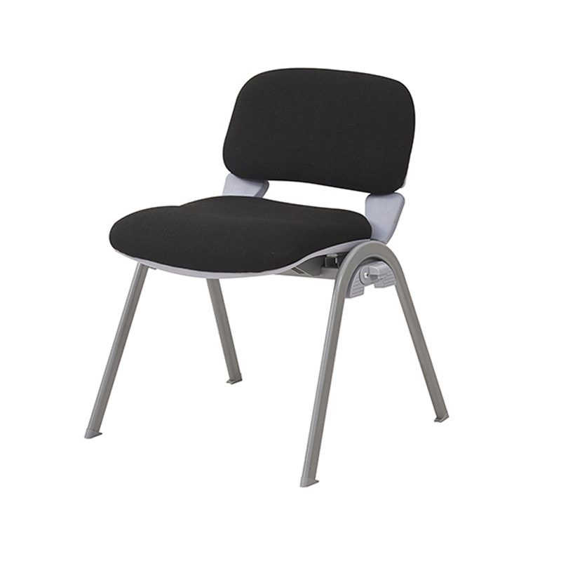Silla de entrenamiento de tela simple de fábrica con tablero de escritura Silla de conferencia de oficina Silla de noticias de negociación de ocio Silla de computadora en casa image 9