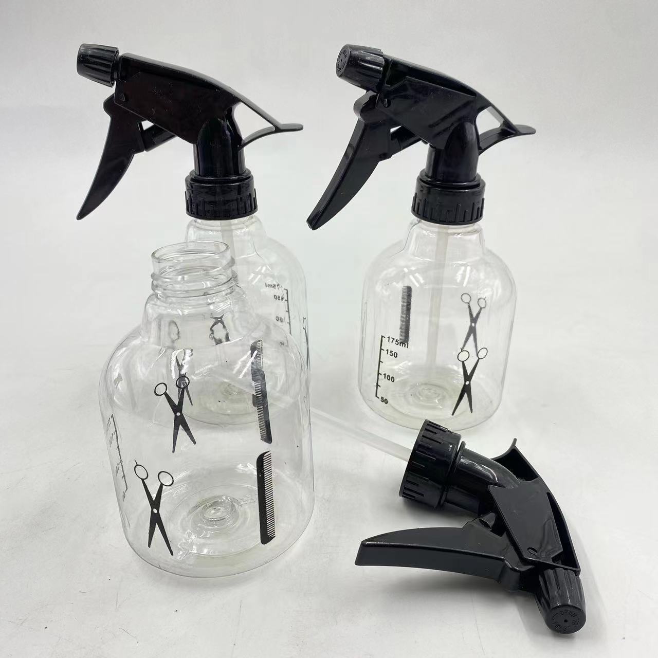 Peluquería agua pulverizada tijeras pequeñas regadera peluquería regadera puede pulverizar maquillaje transparente prensa suministro de fábrica al por mayor