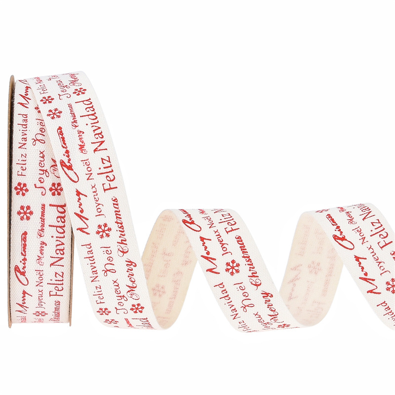 Amazon cinta de algodón de Navidad simple embalaje festivo DIY cinta ramo de flores hecha a mano cinta pastel horneado cinta