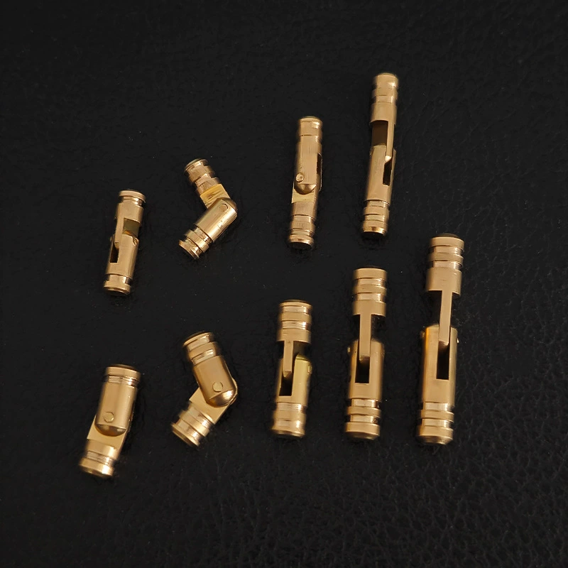 Оптовая продажа цилиндрическая латунная подарочная коробка одно слово петли деревянная коробка скрытая петля металлическая опора фурнитура