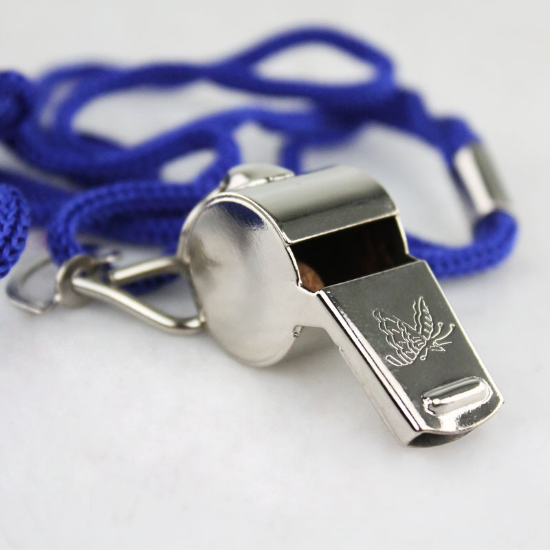 盒装金属裁判口哨 不锈钢求生/救生哨子 消防演习 户外用品