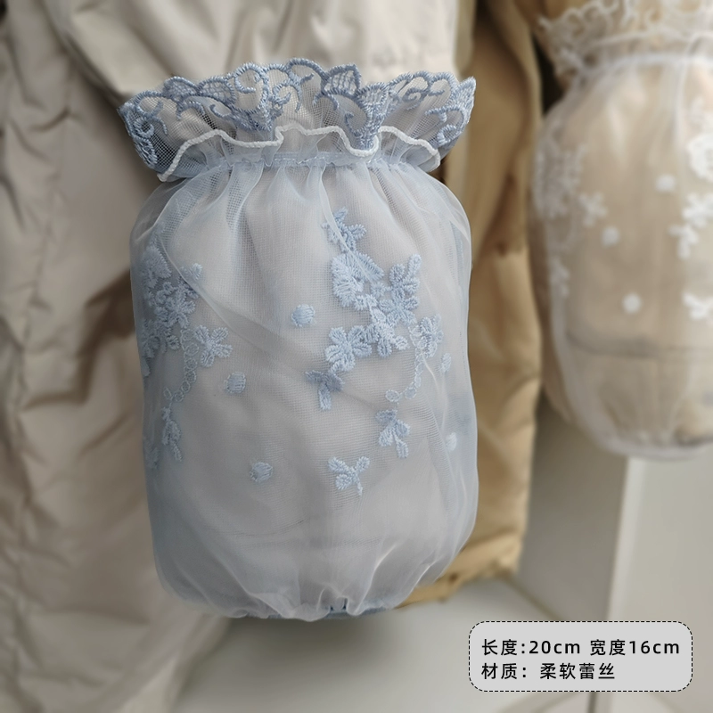 Lace demi-season sleeves, white down jacket, anti-dirty