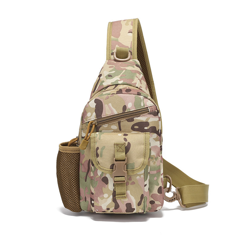 Nuevo producto al aire libre bolso deportivo militar bolso de campamento bolso de montaña caminante bolso de camuflaje pequeño bolso de pecho transfronterizo