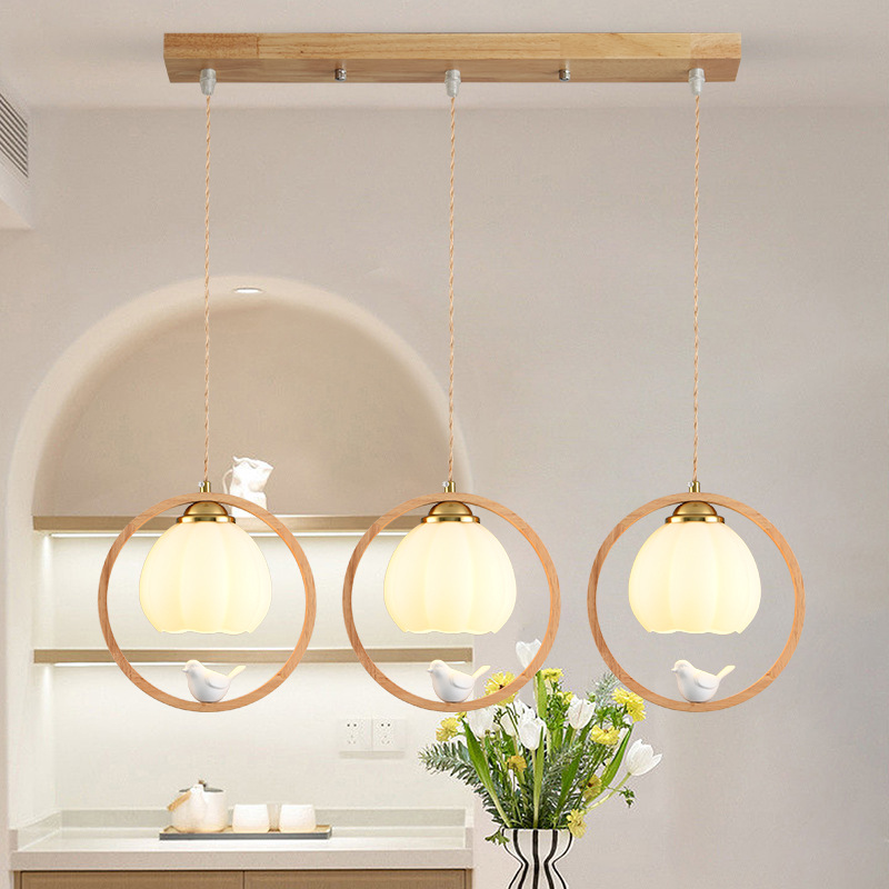 Pájaro de tronco simple lámpara de cabecera del dormitorio japonesa vivienda nórdica personalidad creativa pasillo balcón lámpara de cama